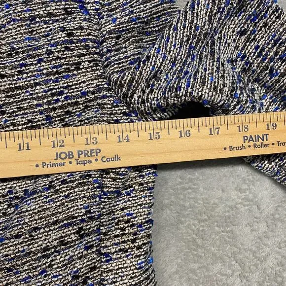 J Crew Jacket Womens 00 Petite Blue Tweed Blazer Office Lined - Picture 5 of 9